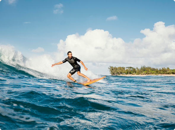 Thrilling water sports